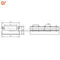 DY-R503  60x25  Flow Rail Roller Track Strengthen Sheet Metal Roller Track